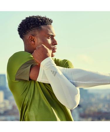 Buy Adidas Compression Arm Sleeves L/XL - White | Optimal Support 35-50 cm Biceps | International Shipping - Buy Online on GoSupps.com