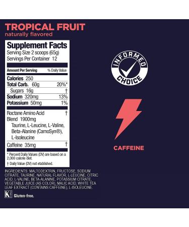 GU Energy Roctane Ultra Endurance Energy Drink Mix - Tropical Fruit Flavor | 1.72lb Canister - Buy Online on GoSupps.com