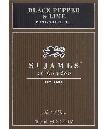 St James of London Black Pepper & Lime Post Shave Gel | 3.4 oz | International Shipping Available - Buy Online on GoSupps.com