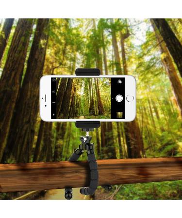 UBeesize Phone Tripod with Wireless Remote and Universal Clip - Portable and Adjustable Camera Stand Holder for Cellphones and Sports Cameras (Black/Grey) - Buy Online on GoSupps.com