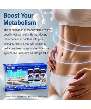 Natren Healthy Start Probiotic Powder - Gluten-Free Digestive Support (3 Pack, 1.25 Oz) - Buy Online on GoSupps.com