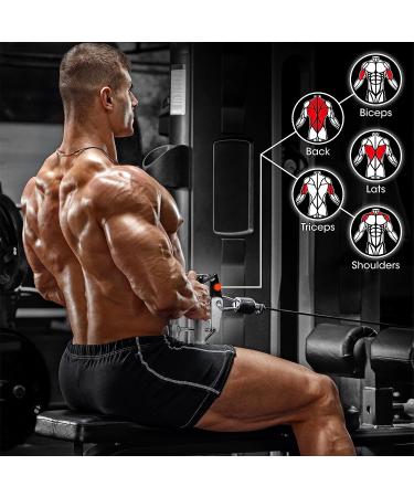 Yes4All Seated Row Double D Handle Cable Attachment  Double D Grip / Double Row Handle for Cable Attachment (Chrome) A. Double Row Chrome - Buy Online on GoSupps.com