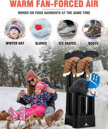 Sunday Living Boot Dryer with Heat Blower - Electric Shoe Dryer with 3-Hour Timer and Overheat Protection | Quick Drying and Quiet - Buy Online on GoSupps.com