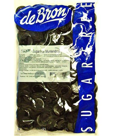 De Bron Holland Liquorice 'Muntendrop Suikervrij' 1000g (Sugar Free)