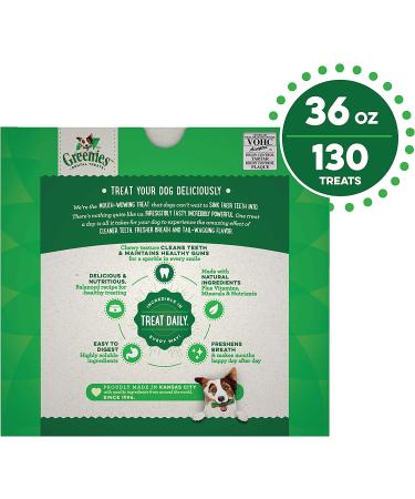 Greenies Original Dental Chews Teenie 130 Count - Natural Dog Treats for 5-15 lb. Dogs - Buy Online on GoSupps.com