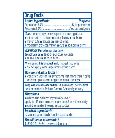 Resinol Medicated Ointment 1.75 oz Tube | Pain Relief & Skin Irritation Protection - Buy Online on GoSupps.com