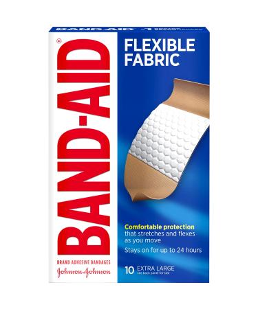 Band-Aid Brand flexible Fabric Adhesive Bandages for Wound Care & First Aid  Extra Large Size  10 ct - Buy Online on GoSupps.com
