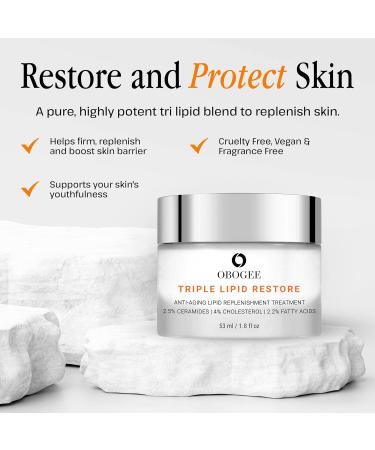 Triple Lipid-Peptide Cream - Anti-Aging & Firming Moisturizer with Ceramides & Hyaluronic Acid | 1.8 Fl Oz - Buy Online on GoSupps.com