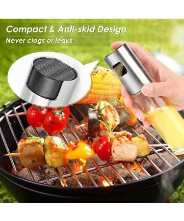 WALFREW Spice Jars Kitchen Oil Glass Bottle Sour Condiment Dispenser Kitchen Seasoning Jar (Silver) - Buy Online on GoSupps.com