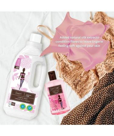 Fashion Care Swirl Liquid Lingerie Wash - Natural Liquid Underwear Cleaning Soap Delicate Laundry Detergent Eco-Conscious pH-Balanced with Silk Extracts Soft Scent Silk Detergent 1L 1 l (Pack of 1) - Buy Online on GoSupps.com