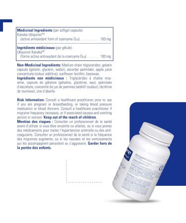 Pure Encapsulations Ubiquinol-QH 100 mg | Form of CoQ10 Supports Heart Health* | 60 Capsules - Buy Online on GoSupps.com