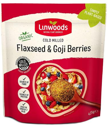 Linwoods Milled Organic Flaxseed and Goji Berries 425g by Linwoods