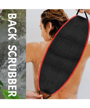 Evridwear Exfoliating Body Scrubber with Handles - Back Washer for Shower/Bath - Deep Clean for Dry Skin - Men/Women (Heavy) - Buy Online on GoSupps.com