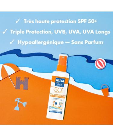 Mixa Kids Sun Spray SPF 50+ - 200 ml | Protection Solaire Enfant | Livraison Internationale - Buy Online on GoSupps.com