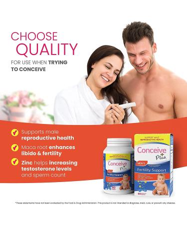 Conceive Plus Men's Fertility Support - Male Fertility Supplement 60 Capsules - Buy Online on GoSupps.com