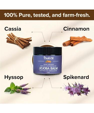 Plantar Fasciitis Relief Balm Jojoba Cream with Cinnamon Cassia Spikenard & Hyssop Soothes Heels Supports Joints & Skin Repair (2oz) 2 Ounce (Pack of 1) - Buy Online on GoSupps.com