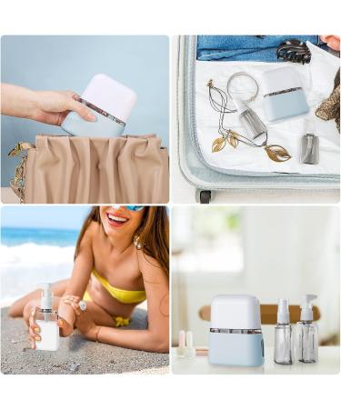 Madenia Travel Bottles Set - 50ml Clear Air Travel Containers for Cosmetics - 4 pcs Liquid Storage with Labels & Box - Perfect for International Travel - Buy Online on GoSupps.com