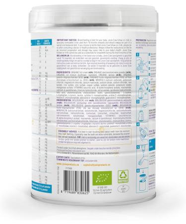 Unica Global BV Jovie Cow Organic FollowOn Milk 3 from 10 months 800gr Bottle feeding - Buy Online on GoSupps.com