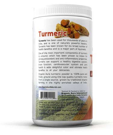 Organic Turmeric Powder 16oz - 1lb | 100% Raw Curcumin, GMO & Gluten Free - Buy Online on GoSupps.com