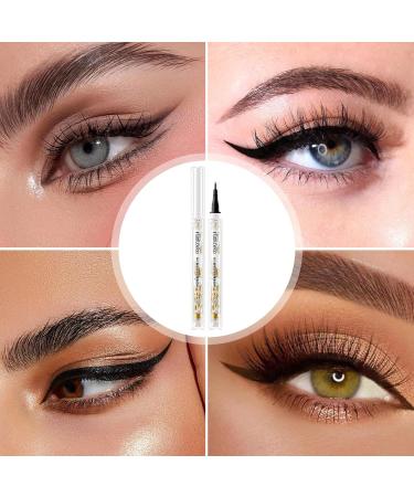 Liquid Eyeliner | Long-Lasting Liquid Waterproof Silkworm | Smudgeproof Eye Makeup Tool for Dating Night Out and Daily Use Pochy - Buy Online on GoSupps.com