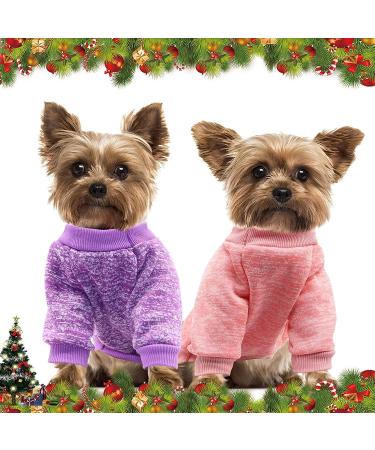 Hylyun Dog Sweaters - 4 Pack Warm Knitting for Small & Medium Dogs | Soft Comfortable Winter Clothing & Cat XL - Dark Colors - Buy Online on GoSupps.com