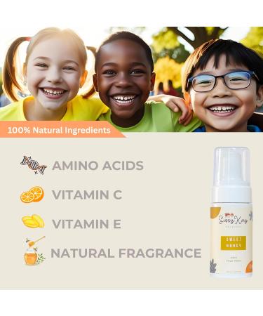 Sissy Kay Kids Foaming Face Wash for Boys Girls - Natural Face Wash For Kids - Gentle Honey Cleanser With Vitamin C & Vitamin E -Tear Free For Sensitive Skin - Honey - 100 ml - Buy Online on GoSupps.com