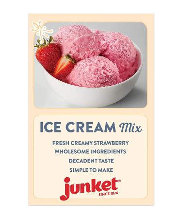 Junket Simply Strawberry Ice Cream Mix 4oz (Pack of 3) - Delicious Homemade Treat - Buy Online on GoSupps.com