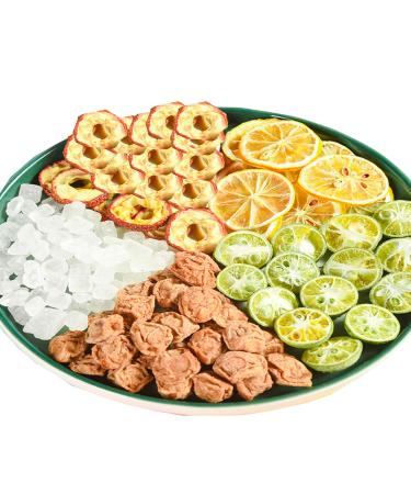 Green orange lemon Hawthorn Plum tea 220g Dried kumquat lemon Fruit Tea Plum juice drink