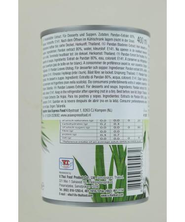 NANG FAH Pandan Leaf Extract 400 ML - Authentic Flavor & Aroma for International Shipping - Buy Online on GoSupps.com