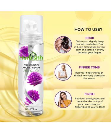 Herbishh Essential Care Flower Hair Oil - Organic Formula for Dry, Damaged Hair - Premium Quality, 24hr Lasting Fragrance - Buy Online on GoSupps.com
