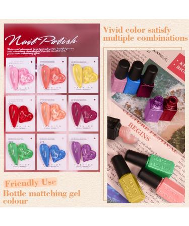 Lavender Violets 21 Pcs Gel Nail Polish Set Solid Classical Colours Soak Off UV LED Nails Varnish With Base Coat Glossy n Matte Top Coat Nail Art Manicure Salon Styling New Year Golden Gift Box #21 Surprise Golden Box - Buy Online on GoSupps.com