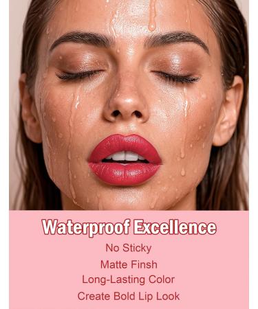  Jutqut Matte lip marker - Long-lasting - Waterproof - Transfer-proof and natural - Permanent lip pencil - Highly pigmented lip gloss - #05 - Buy Online on GoSupps.com