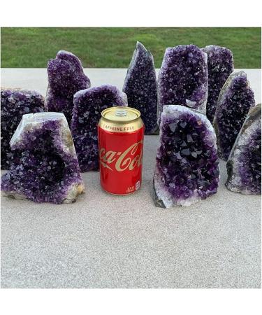 Amethyst Rough Stone Natural Amethyst Geode Quartz Cluster Crystal Specimen Energy Healing 650-700g - Buy Online on GoSupps.com