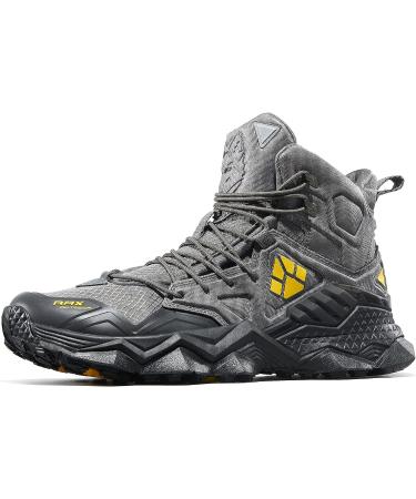 RAX Full Palm Rubber Sole Waterproof Lightweight Mountaineering Travel Hiking Shoes 11 Silver Iron - Best for Outdoor Adventures - Buy Online on GoSupps.com