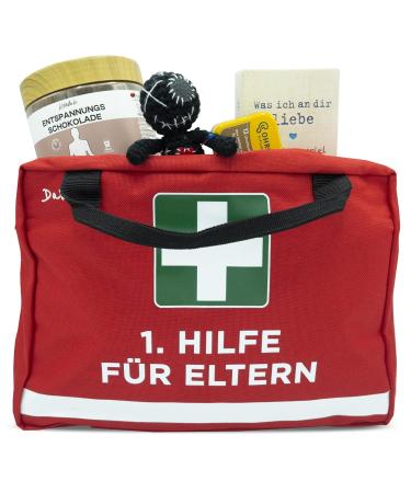 DAKTA 1 Help Bag for Parents | Funny New Parent Gift | Ideal for Baby Shower & Parental Leave | 28x18x8cm - Red Packaging Without Content - Buy Online on GoSupps.com