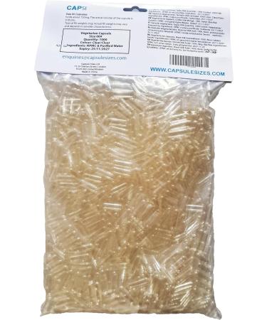 Empty HPMC Vegetarian Capsule Size 00 x 1000 Suitable for Vegans Clear Veggie caps - Buy Online on GoSupps.com