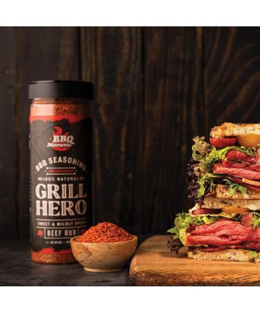 BBQ Moments Steak Seasoning Beef Rub Barbecue Dry Rub For Beef Steak Jerky Brisket BBQ Seasonings And Spices For Grilling 300g (10.58 Oz) 2-Beef Rub - Buy Online on GoSupps.com
