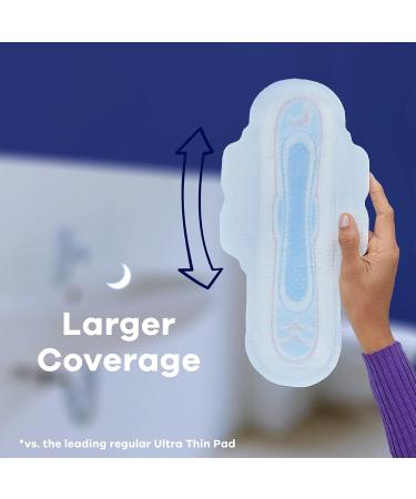 Always Ultra Thin Overnight Pads Size 4 with Wings - 96 Count - Buy Online on GoSupps.com