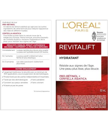 L Or al Paris Revitalift Anti-Wrinkle + Firming Anti-Aging Cream Day Moisturizer with Pro-Retinol & Centella Asiatica 50 Ml Day Cream - 50ml - Buy Online on GoSupps.com