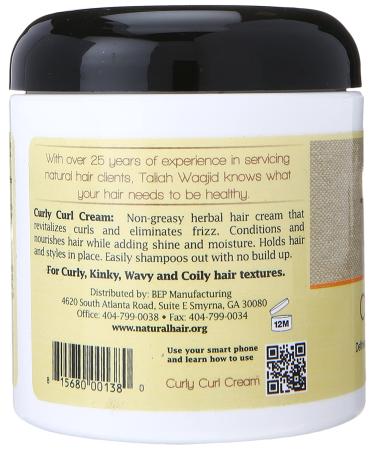 Taliah Waajid Curls Waves Curl Cream 6oz - Natural Curly Hair Styling - Buy Online on GoSupps.com