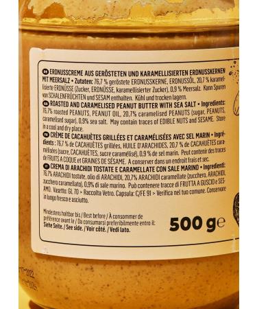 KoRo - Salted Caramel Peanut Puree 500g - Sweet-Salty Flavour - Rich in Fiber - Smooth - Buy Online on GoSupps.com