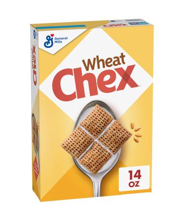 Wheat Chex Breakfast Cereal, Made with Whole Grain, Homemade Chex Mix Ingredient, 14 OZ