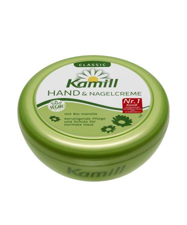 Kamill Classic Hand and Nail Cream for Normal to Dry Skin with German Chamomile Extract and Bisabolol Calm and Gentle Skin Compatibility Dermatologically Approved Pack of 2 (8.45 Ounces Each)
