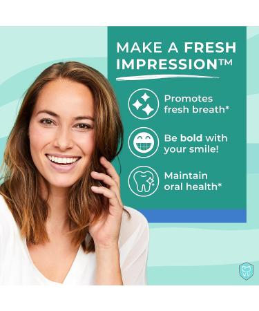 Fresh Impressions Oral Probiotic Lozenges | Chewable for Bad Breath & Gum Health | Contains Blis K12 | Mint Flavored | Sugar-Free | 30ct Pack - Buy Online on GoSupps.com