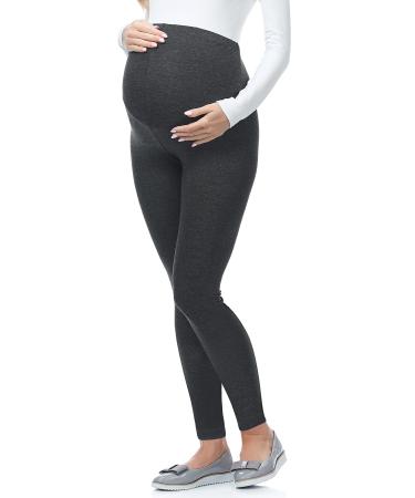 Be Mammy Women's Maternity Long Leggings 02 M Dark Melange