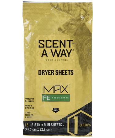 Hunters Specialties Scent-A-Way Dryer Sheets Earth