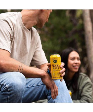 Guayaki Yerba Mate Tea Canned Beverage Lemon Elation Flavor 458 mL (Pack of 12) - Buy Online on GoSupps.com