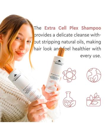 Extra Cell Plex Shampoo - Deep Repair for Severely Damaged Color-Treated & Chemically-Treated Hair - 10.1 fl oz - International Shipping Available - Buy Online on GoSupps.com