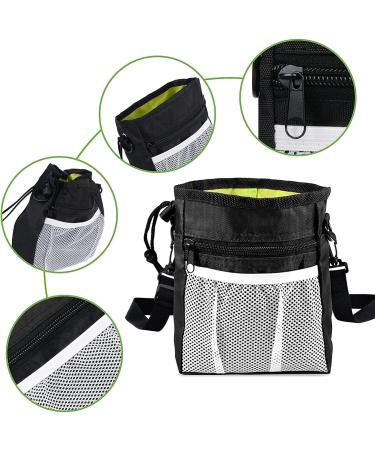 GYTFOG Pet Products Small Dog Treat Bag Black Color Dog Treat Pouch Outdoor Feeding Fanny Pack Portable Foldable Dog Supplies. - Buy Online on GoSupps.com