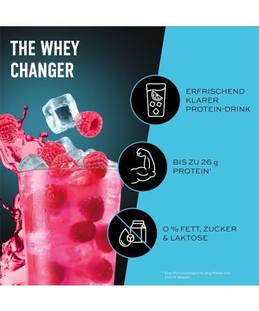 Buy ESN ISOCLEAR Raspberry Whey Isolate Protein Powder - 908g | Premium Clear Whey for Enhanced Muscle Recovery - International Shipping Available - Buy Online on GoSupps.com